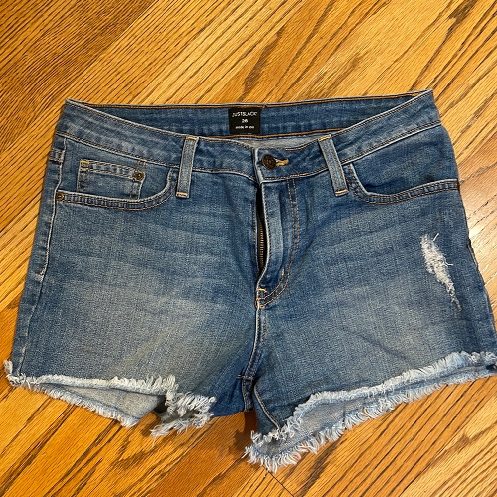Just Black Denim Shorts